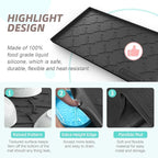 SIKADEER Waterproof Under Sink Mat 34" x 22", Silicone Mat Kitchen liner - Image 4