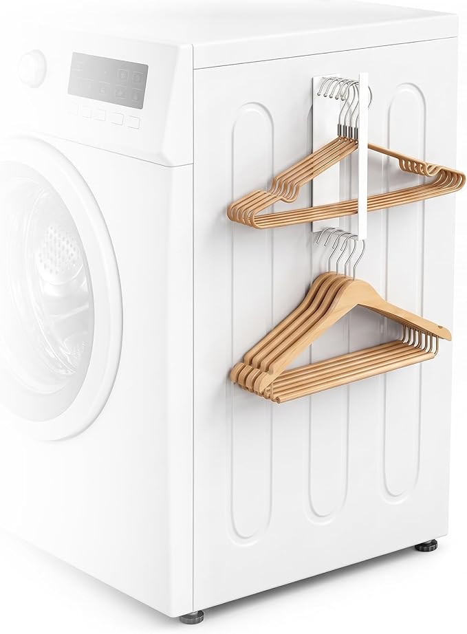 Magnetic Hanger Organizer for Washing Machine & Closet Laundry Room, Hanger Storage Rack Stacker by Unknown