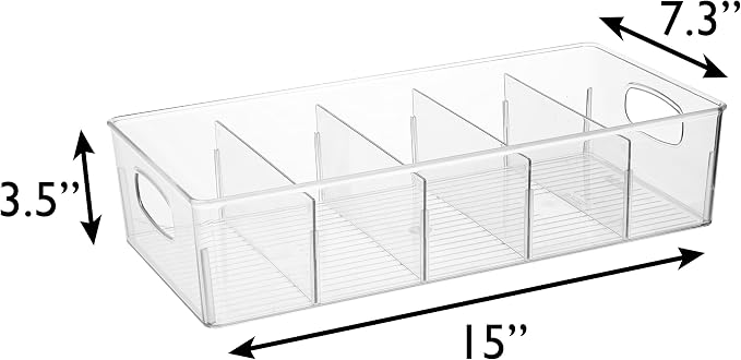 ClearSpace Pantry Storage Bins with Removable Dividers, XL, 4 Pack - Image 7