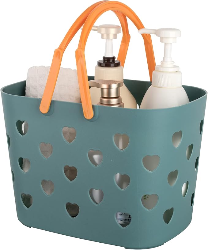 Portable Shower Caddy with Handle Plastic Shower Basket Organizer, Blue by Anyoifax
