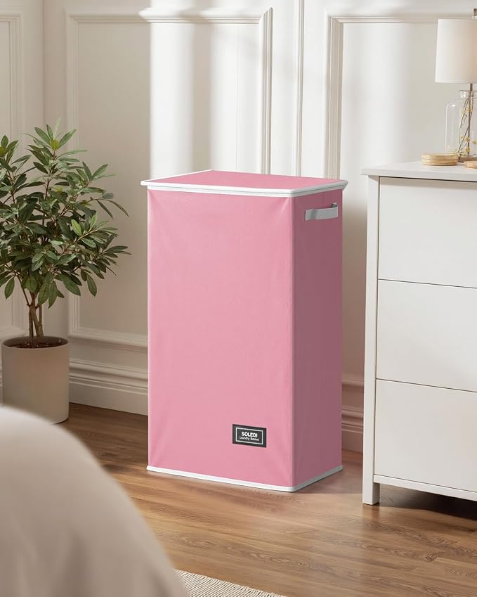 SOLEDI 100L Laundry Hamper with Lid, Large Collapsible Laundry Basket - Image 7