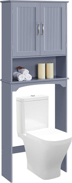 Topeakmart Bathroom Shelf Over Toilet, Storage Organizer, Gray by Topeakmart