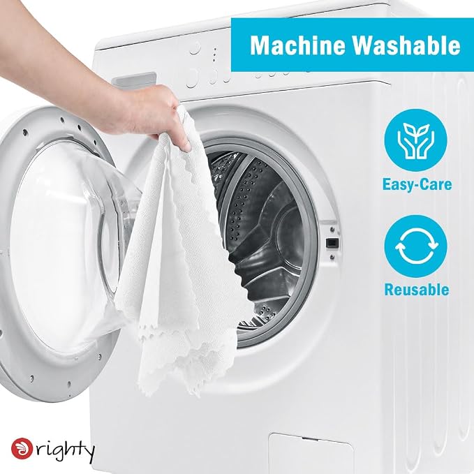 Orighty Microfiber Cleaning Cloth, 800 Pack Highly Absorbent Cleaning Rags, Household Cleaning Supplies, Reusable Microfiber Towels Lint Free Cloths for House, Kitchen, Car Care, 12x11 inch, White - Image 5