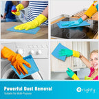 Orighty Microfiber Cleaning Cloth, 200 Pack Microfiber Towels for Cars, Multi-Purpose Shop Towels Cleaning Rags Bulk for Car, Home, Kitchen, 11.5’’ x 11.5’’, Blue - Image 4