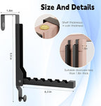4 Pack Over The Door Hanger Folding Clothes Drying Rack, Folding Hanging Coat Rack for Indoor Laundry Room Compact Small Space Foldable Portable Clothing Hanger Hook Collapsible (Black-4(Upgraded)) - Image 3
