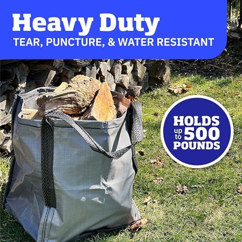 DURASACK Heavy Duty Storage Tote Bag 22-Gallon, Gray , Pack of 4 - Image 2