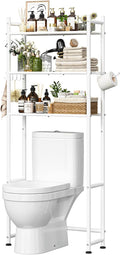 Simple Trending 3-Tier Over Toilet Storage Rack with Paper Holder & Hooks by SimpleTrending