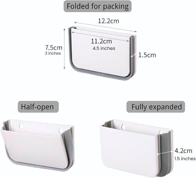 Cruise Magnetic Toothbrush Holder Cabin Walls, Foldable Toiletry Organizer for Disney RoyalCaribbean Carnival Cabin Bathroom, Strong Magnet, No Drilling, Space-Saving Travel Essential (4) - Image 2