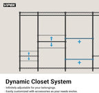 VIPEK V5 Heavy Duty Clothes Rack, Freestanding Modular Closet System, Gold - Image 8