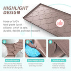 SIKADEER Waterproof Under Sink Mat 31" x 19" Silicone Mat Cabinet Protector - Image 4