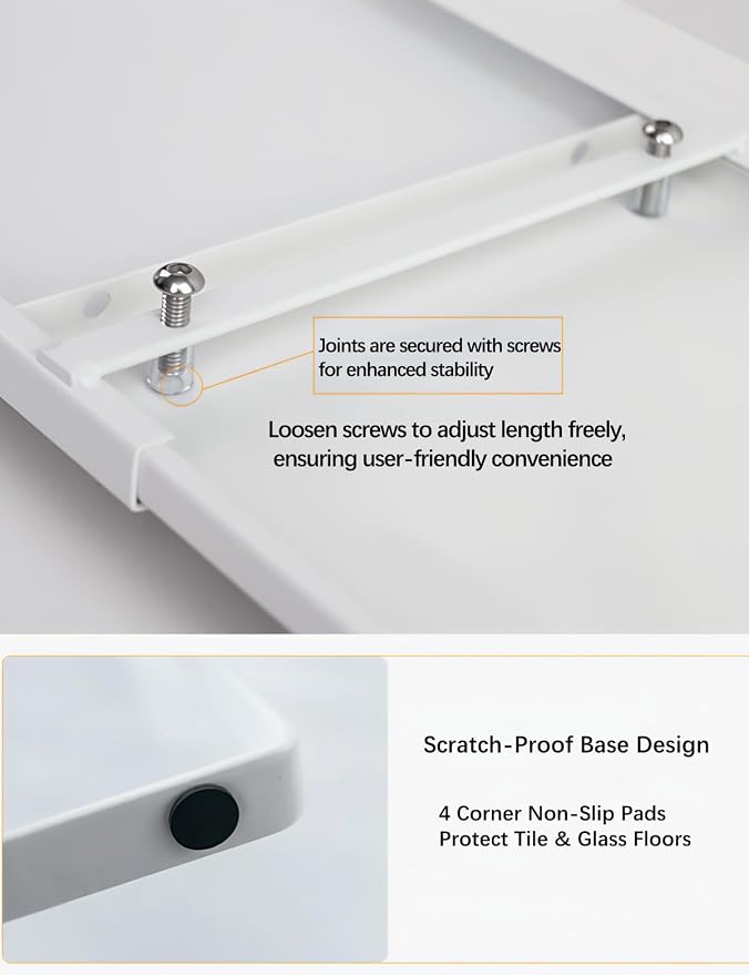 2 Pack Expandable Cabinet Shelf Organizer Riser for Kitchen Pantry Cupboard Under Sink Countertop (2 pack 8.2’’D * 12.2-21.6’’W * 10.4’’H) (Black) - Image 5