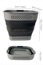 SAMMART 38L (10 Gallon) Collapsible Plastic Laundry Basket - Portable Pop-Up Storage Container/Organizer – Foldable Space Saving Laundry Hamper (2, Grey/Black) - Image 9