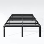 Hafenpo 14 Inch Full Bed Frame, Under Bed Storage, Black - Image 9