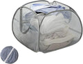 Collapsible Laundry Basket 90L, Mesh Pop-up Hamper, Gray by LUANMEET