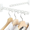 Alise Clothes Drying Racks Wall Mounted Coat Hangers,White,2 Pcs by Alise