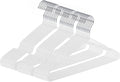 Ultra-Thin Metal Hangers, 30 Pack Non-Slip PVC Coated Space Saving Clothes Hangers for Closet, 16 inch Wide for Suits, Dresses, Jackets（White） by Unknown