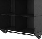 ClosetMaid 6-Shelf Fabric Hanging Closet Organizer with Garment Rod for Shirts, Sweaters, Pants, Hats, Shoes, Purses with Charcoal Black Finish - Image 7