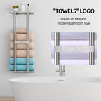 STWWO Bathroom Towel Storage for Bathroom, Wall Towel Rack for Rolled Towels, 30 inch Towel Holder Wall Mounted with Metal Shelf Can Holds 6 Large Towels, Brushed Nickel - Image 7