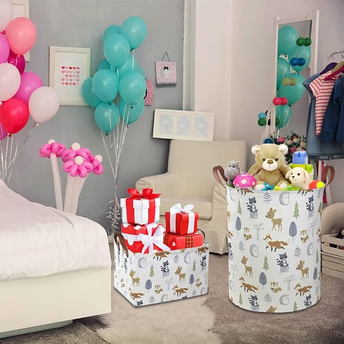 NTAOHAMPER Laundry Hamper, Laundry Basket, Waterproof Storage Bin for Bedroom, Clothes Organizer Basket, Books Box, Room Decor(Animal) - Image 3