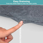 Under Sink Mats for Kitchen Waterproof 31" x 22", Silicone Under Kitchen Sink Mats and Protectors, Under The Sink Organizer for Kitchen and Bathroom Gray - Image 5
