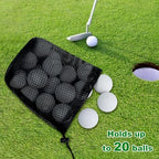 Golf Ball Storage Bag-6 Pack Mesh Bags with Drawstring，Golf Shag Bag Organizer,Sports Equipment Organizer Sack，for Collecting Half Balls Tennis Beach Trave - Image 3