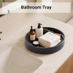 10in Black Bamboo Lazy Susan Turntable Organizer for Pantry - Image 3