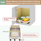 Fokyfok Pull out Cabinet Organizer,11"-16"W,17"-24"D,Expandable,Adhesive - Image 2