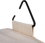 Household Essentials Cedarline 3-Shelf Hanging Closet Organizer, Heavy-Duty Cotton Canvas, Natural - Image 5