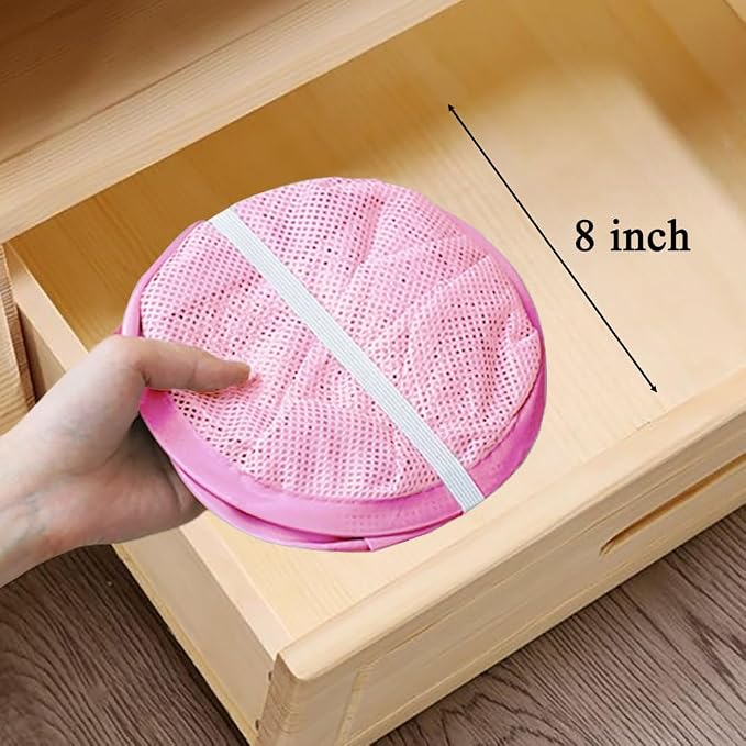 Pop Up Laundry Hamper Reinforced Collapsible Laundry Basket Foldable Clothes Hamper for Home, Dorm Room, Travel, Cruise, Pink - Image 5