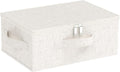 Underbed Storage Baskets with Lids,14.9x10.2x5.9in,Beige,1 Pack by Unknown