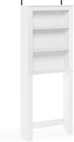 Furinno Indo White Over The Toilet Storage, Bathroom Storage Cabinet, Bathroom Shelf, Space Saving Over The Toilet Organizer, Plain White - Image 5