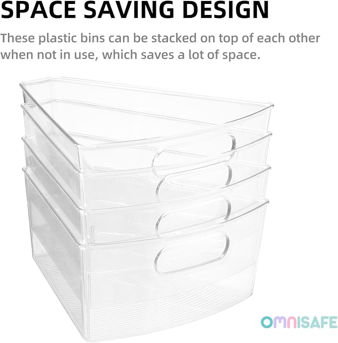 Lazy Susan Organizer Bins,10.2”x 9.4”x 4”, 26" Diameter(6) - Image 4