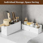 GFWARE Hot Hair Styling Tool Organizer with Drawer & 3 Cooling Cups, White - Image 5