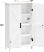 Homleke 43.3" H Farmhouse Bathroom Storage Cabinet with Adjustable Shelves - Image 3
