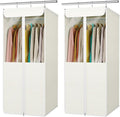 Univivi Garment Bags for Hanging Clothes, Cloth Bag 40 In, 2 PCS, Beige by Univivi
