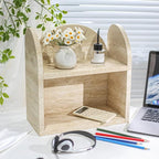 DUANYAN Travertine Shelf Bathroom Counter Organizers and Storage 2-Tier - Image 5