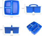 Storex Classroom Caddy, 9.25 x 9.25 x 5.25 Inches, Assorted Colors, Color Assortment Will Vary, Case of 6 (00940U06C), Small Caddy - Image 3