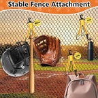 Yellow Softball Dugout Organizer Bat Rack Bag Fence Hook Helmet Holder Glove Clip Backpack Water Bottle Hanger with DIY Name Luggage Tags Softball Team Gift for Girl Gear Travel Accessory - Image 6