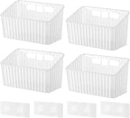 NiHome 4-Pack Cabinet Door Organizer, Adhesive RV Camper Wall Storage Caddy by NiHome