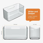 MaraFansie 4 Pack Over Cabinet Organizer Storage Lid Organizer Caddy Space Saver No Drilling Adhesive Hook Over Door Organizer, Clear Gray - Image 6