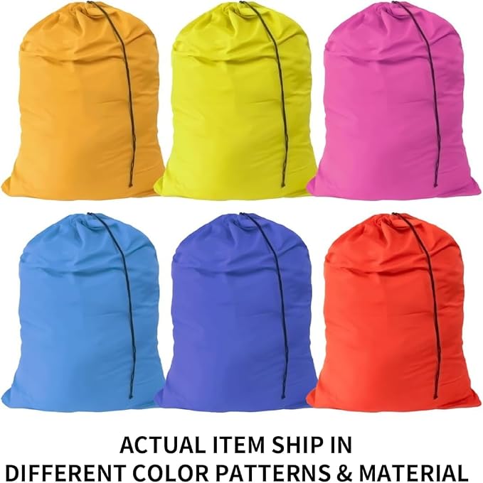 Extra Large Laundry Bags 7 Pack, Varied Colors - Image 2