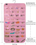 BB Brotrade Hanging Jewelry Organizer,Accessories Organizer,80 Pocket Organizer for Holding Jewelries - Image 6