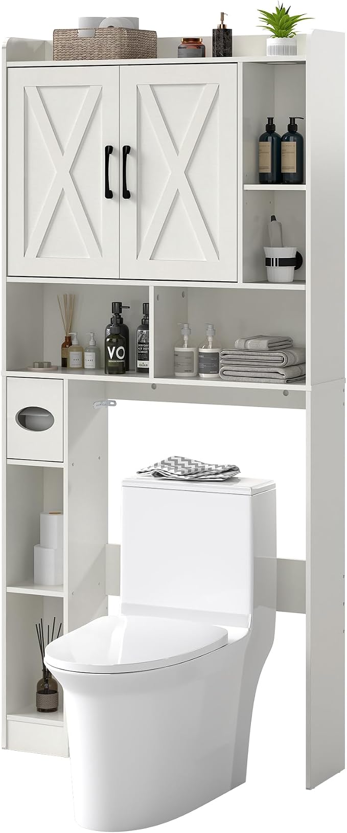 OMOCCUIT Over The Toilet Storage Cabinet,32" Over Toilet Bathroom Organizer - Image 9
