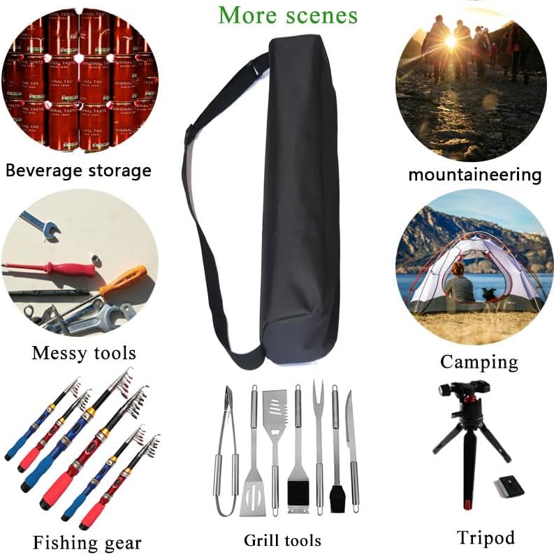 Multi-Purpose Duffle Bag for Sports Gear & Tripod Storage - Heavy Duty Waterproof Organizer for Camera Stand, Mic, Grill Tools, Camping Equipment(29''(L) x3''(H)) - Image 4