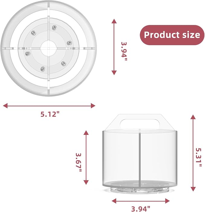 Absonic Pencil Holder for Kids, 360 Rotating Pen Holder for Desk Organizer and Storage, 4 Compartments Art Supply Marker Organizer, Acrylic Kids Desk Organizer for School Lazy Susan Organizer - Image 9