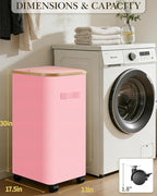 Laundry Basket with Wheels, 110L Large Rolling Laundry Hamper for Dorm - Image 2