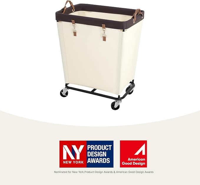StorageWorks 210L Laundry Basket with Wheels, Rolling Hampers for Clothing - Image 7