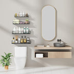 Amaoot Floating Shelves for Wall Set of 4, Wall Shelf Wood Floating Shelf - Image 4