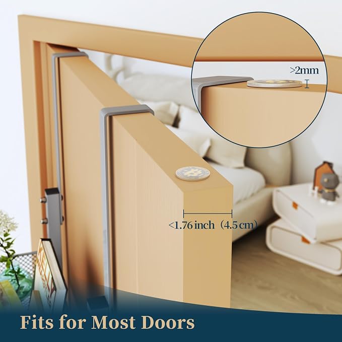 Consumest Over The Door Hooks Organizer - 4 Tier Door Coat Rack with 3 Baskets & 12 Hooks, Stainless Steel Towel Hanger for Bedroom, Bathroom, Living Room, Silver - Image 6
