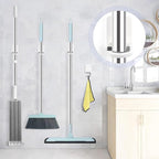 4 Pcs White Broom and Mop Holder Wall Mount Self-Adhesive Anti-Slip Gripper Cleaning Organizer Mop Handle Hanger Multi-Purpose Hook for Household, Home, Kitchen,Bathroom, Garden, Garage Storage - Image 7
